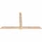 Ekena Millwork Eugene Smooth Timber Gable Bracket, Douglas Fir, 84"W x 49"H x 1 1/2"D x 5 1/2"F, 14/12 Pitch GBW084X49X0206EUG00SDF - alternate 4
